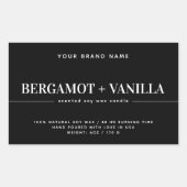 Modèle d'emballage étiquette de bougie moderne (Devant)