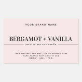 Modèle d'emballage étiquette de bougie moderne (Devant)