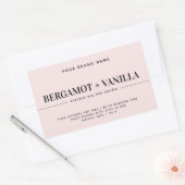 Modèle d'emballage étiquette de bougie moderne (Enveloppe)