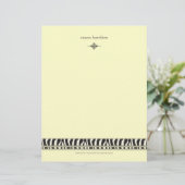 Modèle D'en-tête De Lettre Accent zébrée (Debout devant)