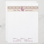 Modèle D'en-tête De Lettre Berry Blossom - En-tête (Devant / Derrière)