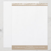 Modèle D'en-tête De Lettre Brick fixe (Devant / Derrière)