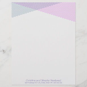 Modèle D'en-tête De Lettre Chevrons croisés, en-tête