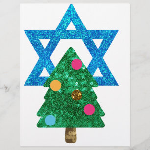 Modèle D'en-tête De Lettre christmukkah hanoukka