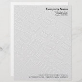 Modèle D'en-tête De Lettre Circuitrie (Devant / Derrière)