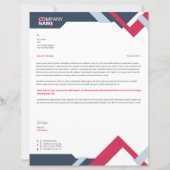 Modèle d'en-tête de lettre commerciale (Devant)