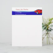 Modèle D'en-tête De Lettre Concessionnaire automobile (Debout devant)