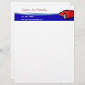 Modèle D'en-tête De Lettre Concessionnaire automobile (Devant / Derrière)