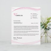 Modèle d'en-tête de lettre d'affaires (Debout devant)