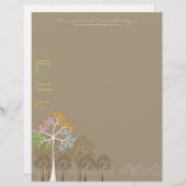 Modèle d'en-tête de lettre d'affaires de quatre (Devant / Derrière)