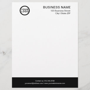 Modèle d'en-tête de lettre de logo d'entreprise no