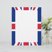 Modèle D'en-tête De Lettre Drapeau du Royaume-Uni (Debout devant)