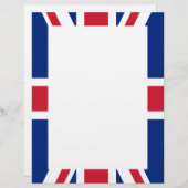 Modèle D'en-tête De Lettre Drapeau du Royaume-Uni (Devant / Derrière)