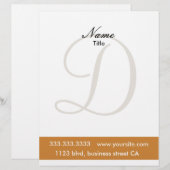 Modèle D'en-tête De Lettre en-têtes monogrammes (Devant / Derrière)