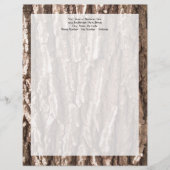 Modèle D'en-tête De Lettre Graphisme d'écorce de chêne (Devant)