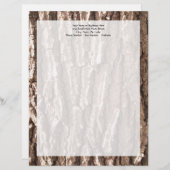 Modèle D'en-tête De Lettre Graphisme d'écorce de chêne (Devant / Derrière)
