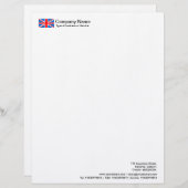 Modèle D'en-tête De Lettre Indicateurs - Royaume-Uni (Devant / Derrière)
