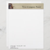 Modèle D'en-tête De Lettre Le bricoleur usine l'aquarelle (Devant / Derrière)