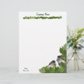 Modèle D'en-tête De Lettre L'en-tête de lettre du Junco de bébé (Debout devant)