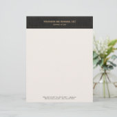 Modèle D'en-tête De Lettre Linge noir traditionnel professionnel (Debout devant)