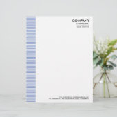 Modèle D'en-tête De Lettre Marge linéaire - bleu marine (Debout devant)