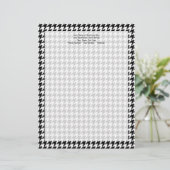 Modèle D'en-tête De Lettre Marque noire/blanche de mode stylisée (Debout devant)