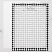 Modèle D'en-tête De Lettre Marque noire/blanche de mode stylisée (Devant / Derrière)