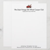 Modèle D'en-tête De Lettre Naufrageur mignon de dépanneuse (Devant / Derrière)