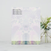 Modèle D'en-tête De Lettre Printemps Violet (Debout devant)