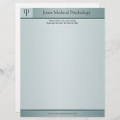 Modèle D'en-tête De Lettre Psychologue en-tête (Devant / Derrière)