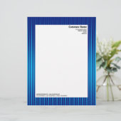 Modèle D'en-tête De Lettre Rayons II - Nuances de bleu (Debout devant)