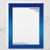 Modèle D'en-tête De Lettre Rayons II - Nuances de bleu (Devant / Derrière)