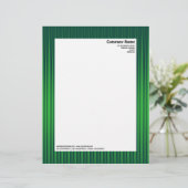 Modèle D'en-tête De Lettre Rayons II - Nuances de vert (Debout devant)