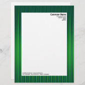 Modèle D'en-tête De Lettre Rayons II - Nuances de vert (Devant / Derrière)