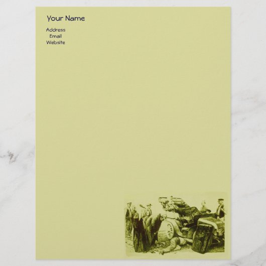 MODÈLE D'EN-TÊTE DE LETTRE RÉPARATION AUTOMATIQUE - AUTOMOBILE (Devant)