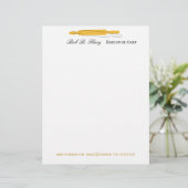 Modèle D'en-tête De Lettre Restaurant gastronome délicieux de chef de cuisine (Debout devant)