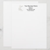 Modèle D'en-tête De Lettre Service de couche-culotte de bébé, en-têtes de (Devant / Derrière)