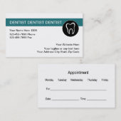 Modèle dentaire de cartes de visite (Devant / Derrière)