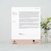 Modèle d'entête de lettre professionnelle (Debout devant)