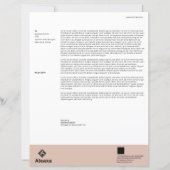 Modèle d'entête de lettre professionnelle (Devant)
