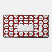 Modèle d'entreprise de logo simple bordeaux rouge (Clavier et souris)