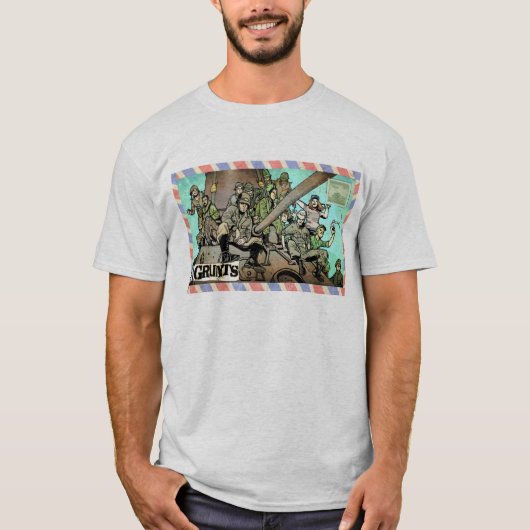 Modèle d'enveloppe Time Grunts T-shirt de base (Devant)