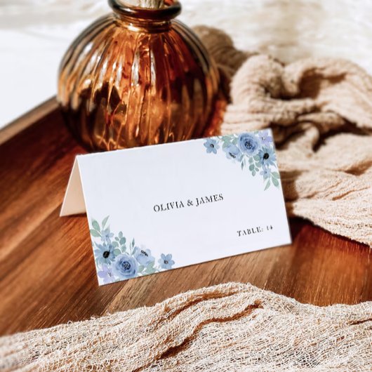 Modèle des cartes de Mariage bleu