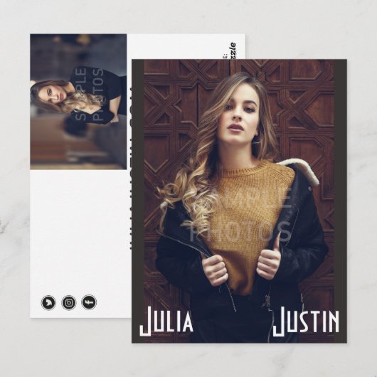 Modèle des cartes d'écran du modèle (Devant / Derrière)