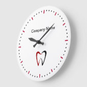 Modèle des horloges murales du logo Dentist Office (Angle)
