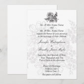 Modèle des invitations de mariage (Devant / Derrière)