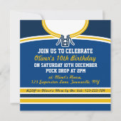 Modèle des Invitations du Jockey sur glace Jersey (Devant)