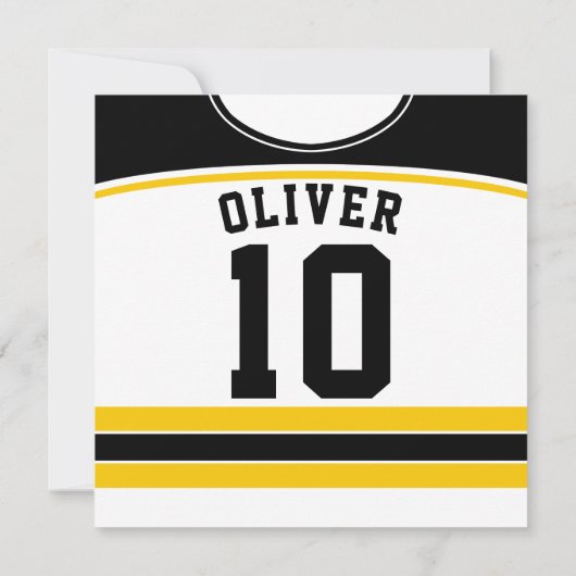 Modèle des Invitations du parti thématique du hock (Dos)