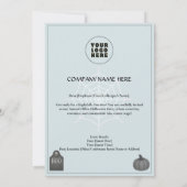 Modèle des invitations et des invitations Hallowee (Dos)