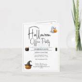 Modèle des invitations et des invitations Hallowee (Devant)